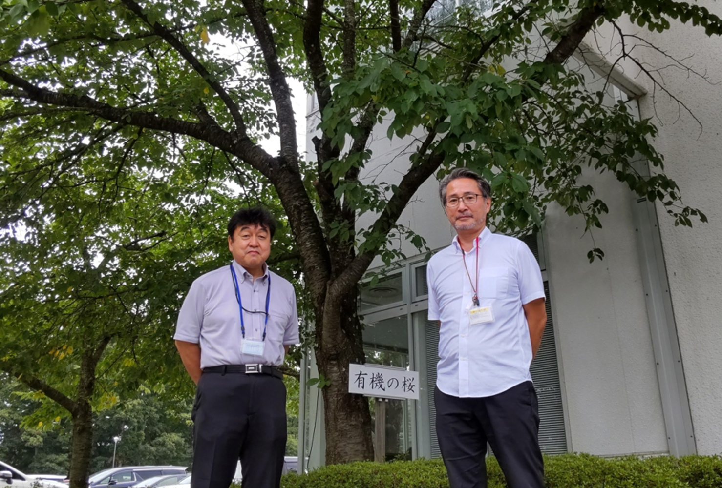 左：東日本R&Dラボ長 結城敏尚氏、右：OPERA Solutions社 代表取締役 原田健太郎氏
