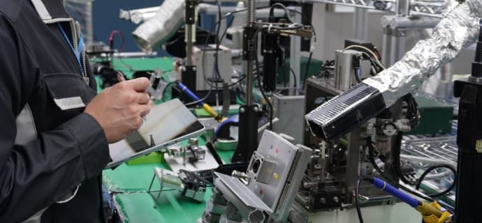 車載向け量産経験が活きる生産技術力